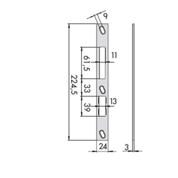 Cerradero Cisa Multitop plano inox pic/pal/rod - Imagen 1