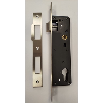 Cerradura Aumon picaporte y palanca inox 304 sin cilindro - Imagen 1