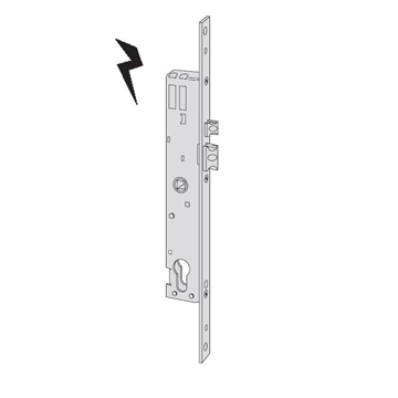 Cerradura Cisa eléctrica de embutir metal E=35 sólo picaporte s/cil. - Imagen 1