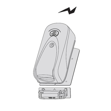 Cerradura Cisa eléctrica sobre puerta metal con botón y llave interior - Imagen 1