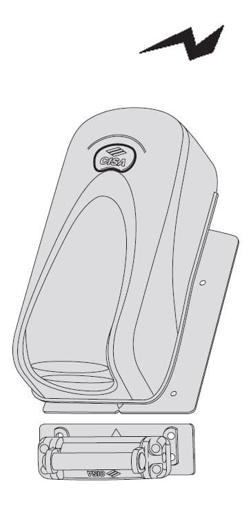 Cerradura Cisa eléctrica sobre puerta metal sólo boton interior - Imagen 1