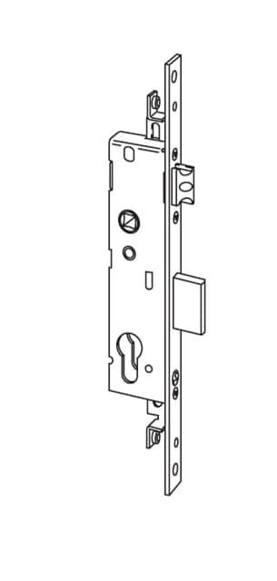 Cerradura met. Multitop Matic F.P.I. E=35 DE=85 de 3 puntos, sin cilindro - Imagen 1