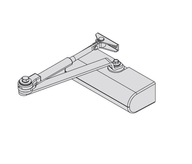 Cierrapuertas Cisa multifuerza 2+4 con o sin retención negro - Imagen 2
