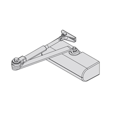 Cierrapuertas Cisa multifuerza 2+4 con o sin retención negro - Imagen 2
