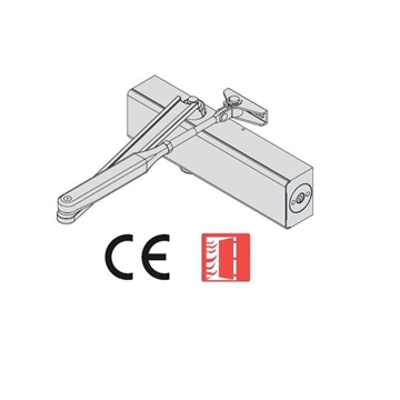 Cierrapuertas Cisa New professional-Plus f. regulable 2+6 con o sin retención blanco - Imagen 1