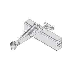 Cierrapuertas Cisa New professional-Plus f. regulable 2+6 con o sin retención blanco - Imagen 2