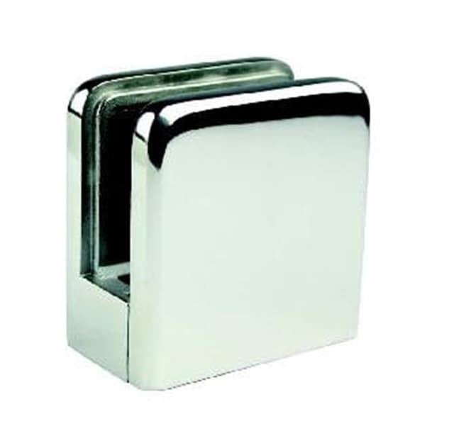 Grapa plana cuadrada vidrio 6-8-10 inox 316 - Imagen 1