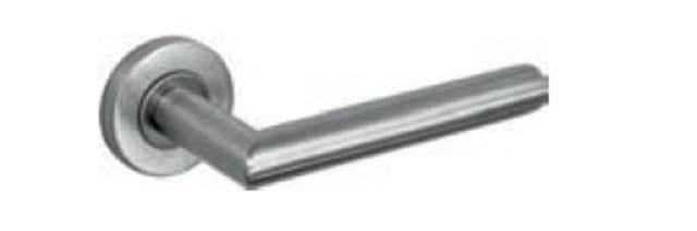 Juego de  manillas roseta serie 19 modelo Angle inox - Imagen 1