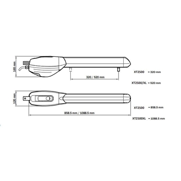 Kit Aprimatic XT2500XL 2 operadores - Imagen 2